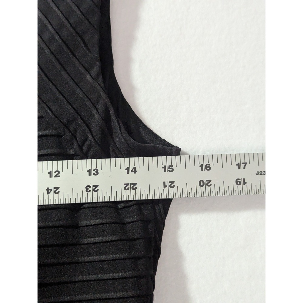 Eliza J Black Ribbed Bodycon Dress Cutout Back Sleeveless Women's‎ 6 - Picture 10 of 11